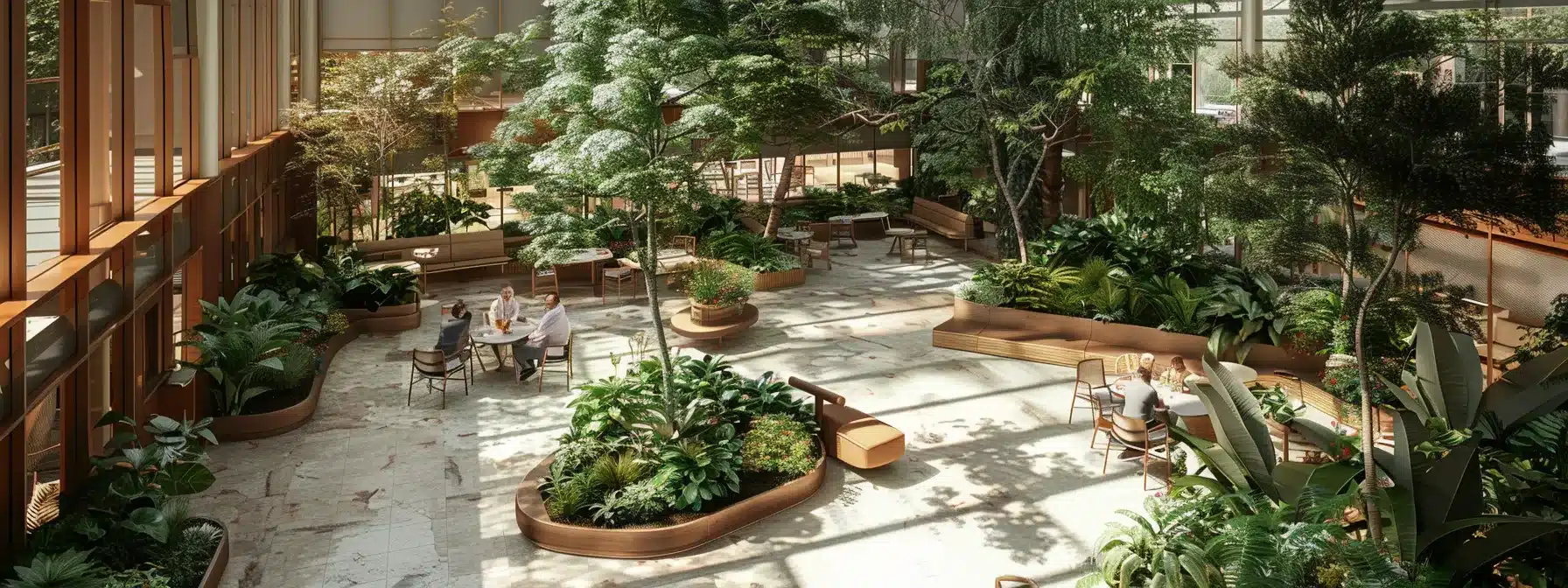 a meticulously organized alzheimer’s care facility in michigan, showcasing warm, inviting communal spaces designed for comfort and engagement, with trained staff interacting compassionately with residents, emphasizing the importance of quality care and a supportive environment.