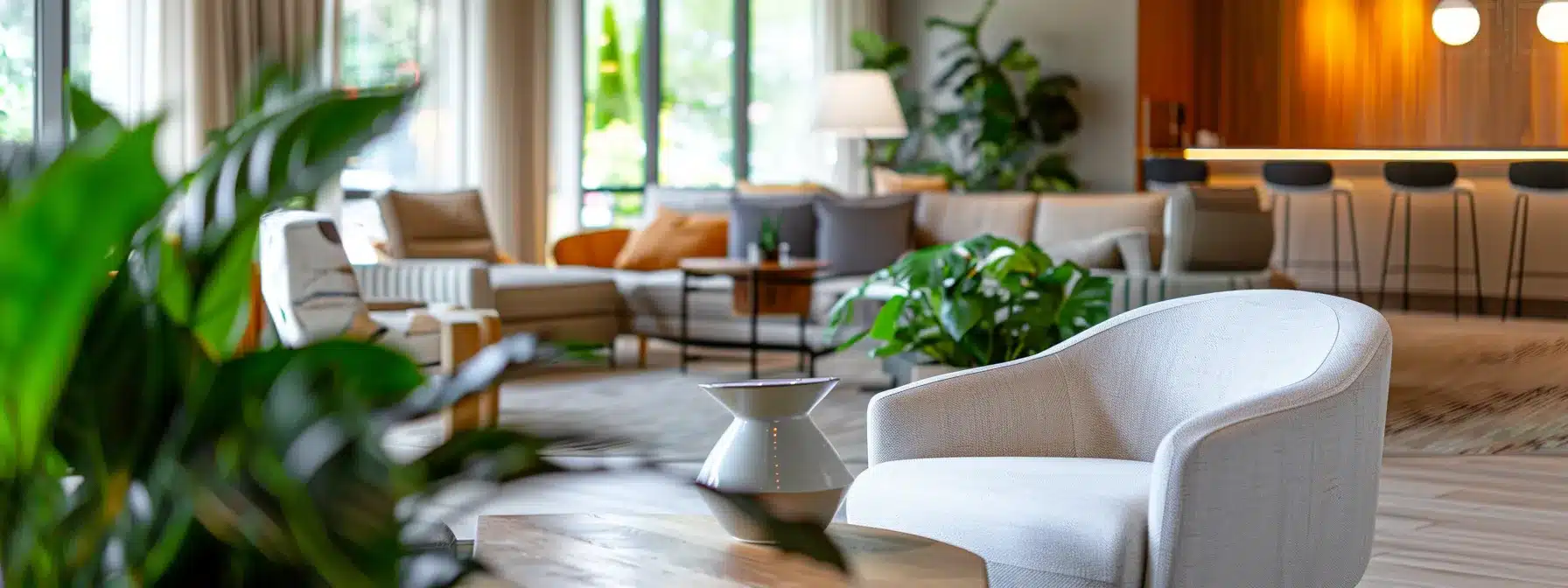 a modern, bright assisted living facility in ypsilanti, featuring welcoming common areas filled with contemporary furniture and thoughtful amenities, symbolizing the diverse options available for memory care services.