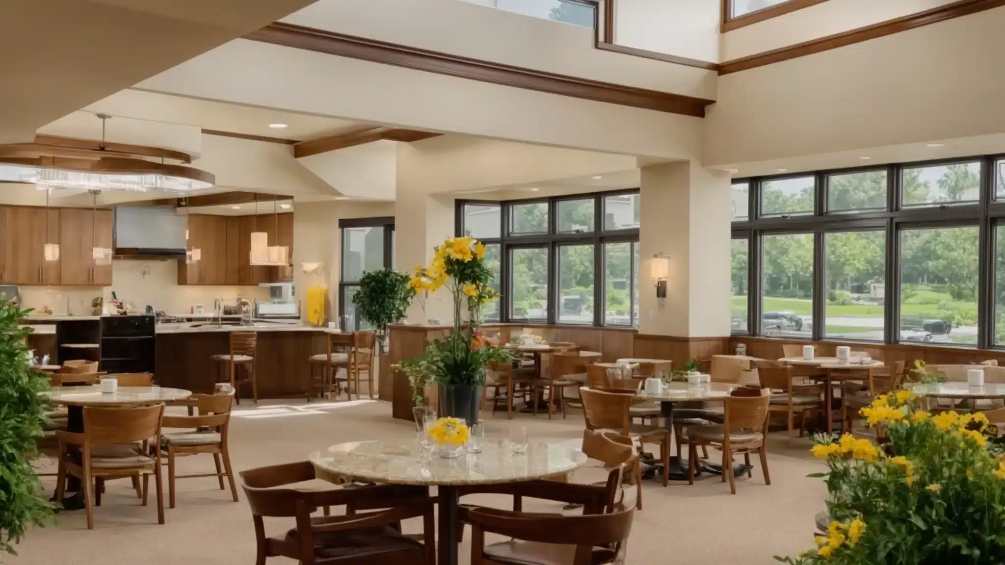 a serene and inviting senior living community in ypsilanti, characterized by vibrant gardens and cozy common areas filled with sunlight, reflecting the essence of affordability and comfort for older adults.